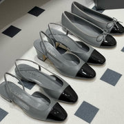 CC 25P Grey Black Quilted Calfskin