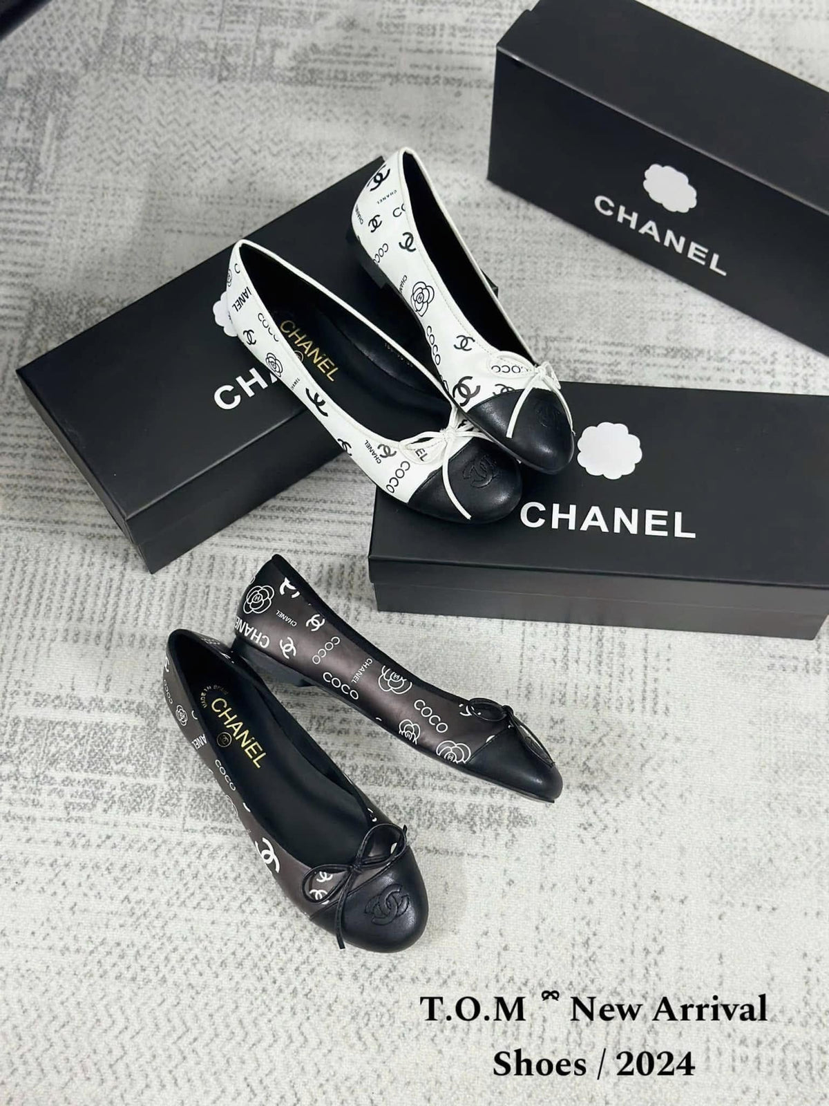Chanel 2026 CC Logo Ballet Flat Leather