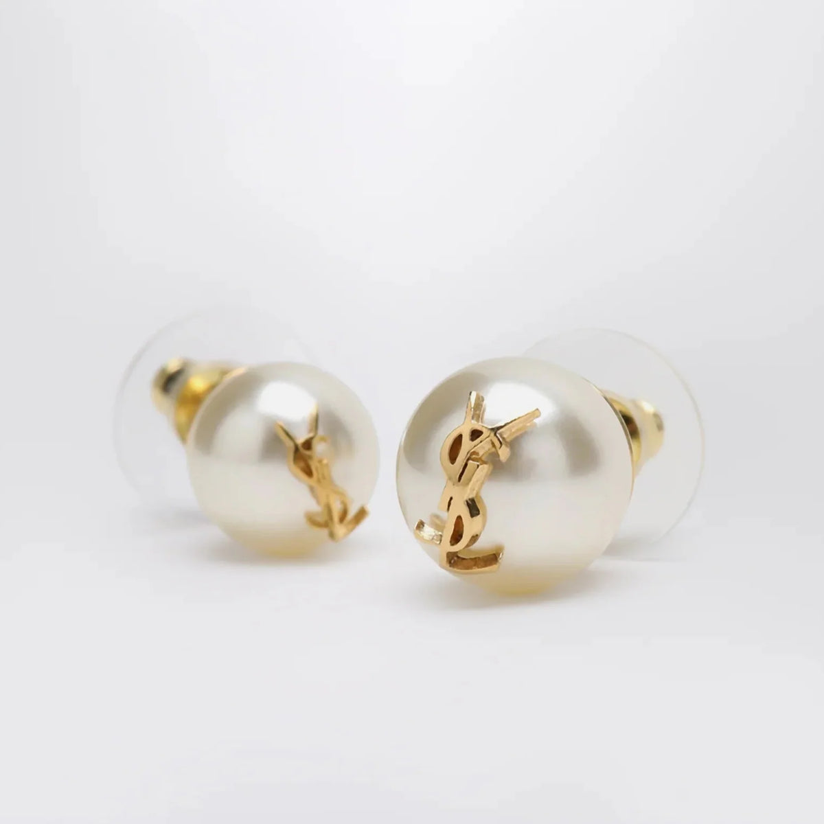 YSL 2026 Cassandre Pearl Gold Earrings