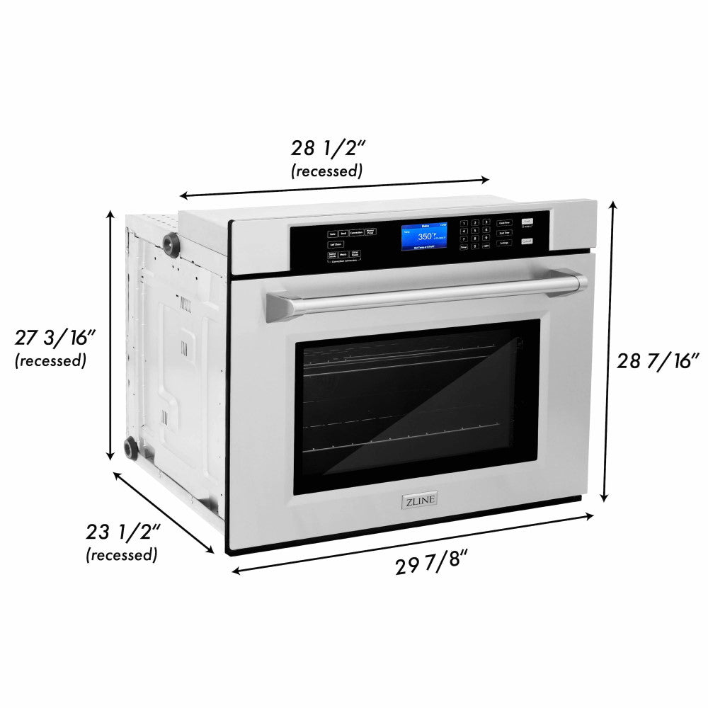 ZLINE 30 in. Professional Single Wall Oven with Self Clean (AWS-30)