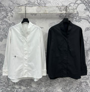 CD 25 Kimono Collar Long-sleeved Shirt Cotton