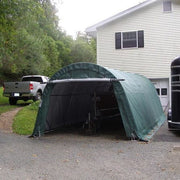 Rhino Shelter Extended Instant Garage Round 12'Wx24'Lx8'H