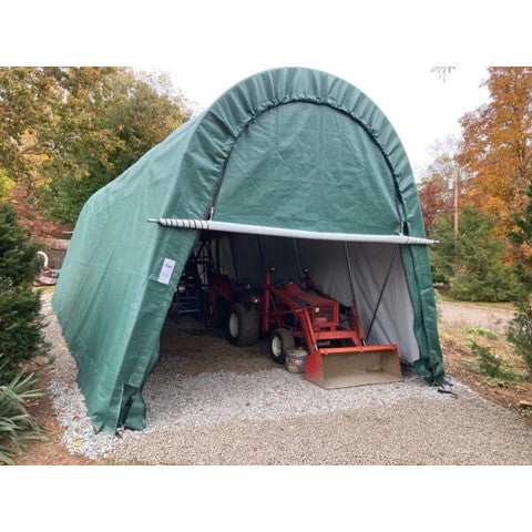 Rhino Shelters Instant Garage Round 14'Wx24'Lx10'W