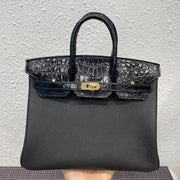 HM BIRKIN 30CM BLACK CROCODILE AND TOGO LEATHER GOLD HARDWARE