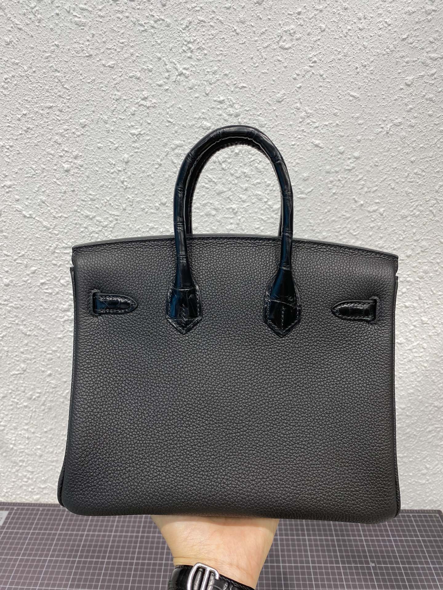HM BIRKIN 30CM BLACK CROCODILE AND TOGO LEATHER GOLD HARDWARE