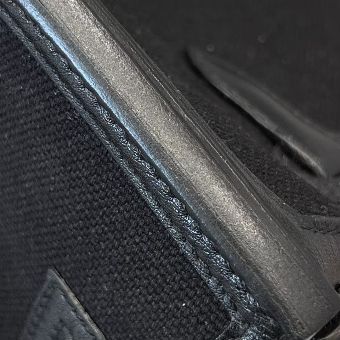 HM Birkin Cargo 35cm Black Sesame Swift and Canvas Silver Hardware