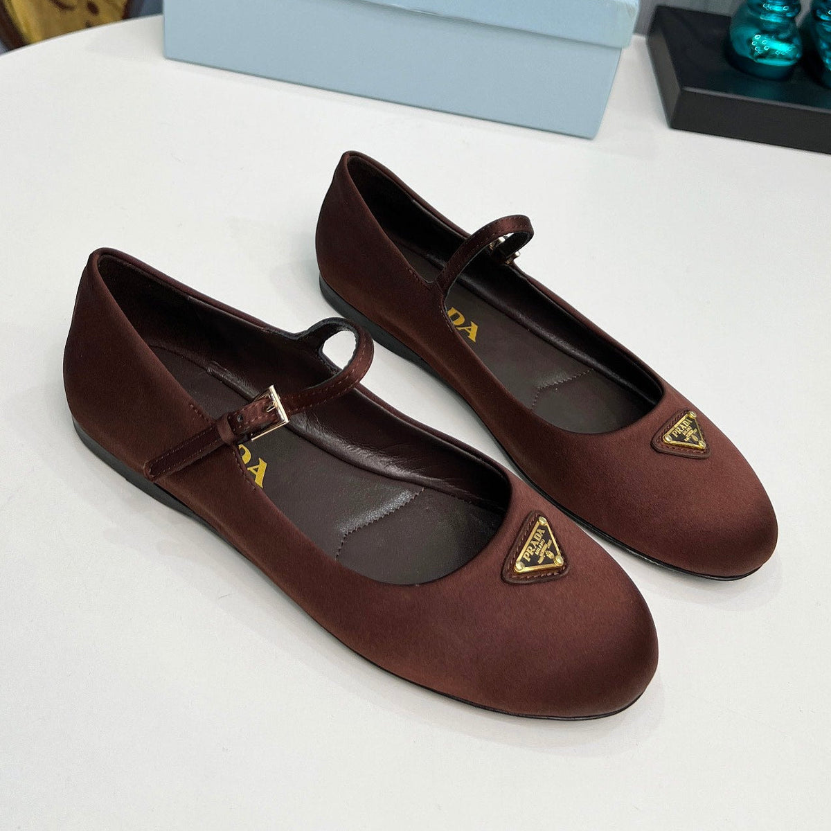 Prada 2026 Ballet Flat Suede Sheepskin Silk 715617