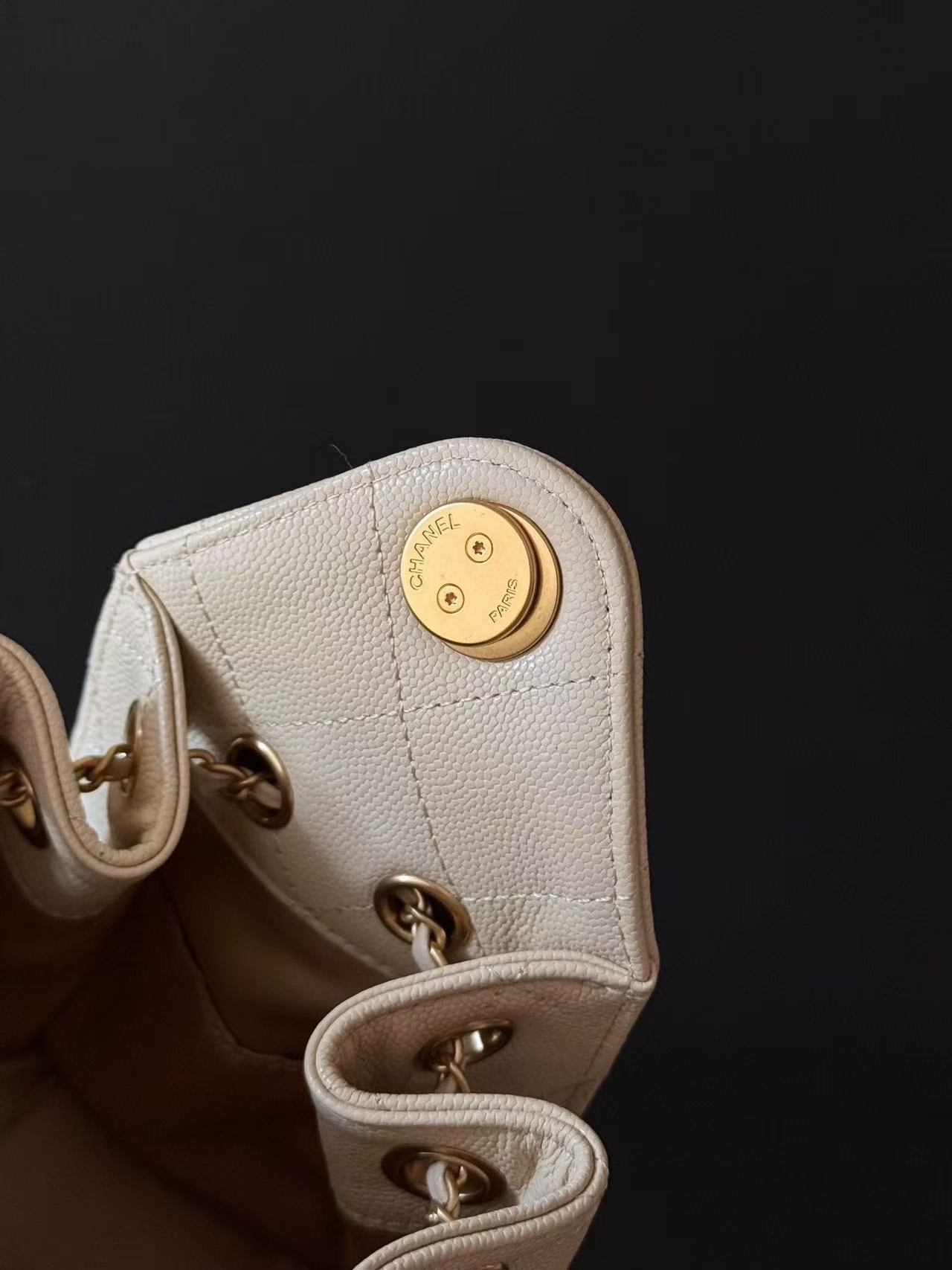 Chanel 2026 Hobo Bag 22cm Nude Calfskin