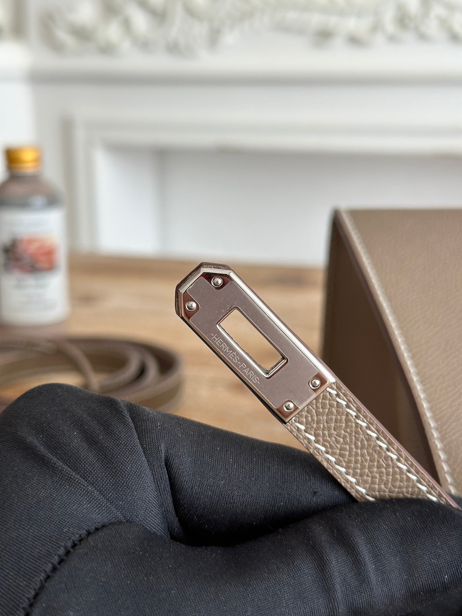 Hermes 2026 Kelly Bag Elephant Grey Epsom Leather