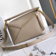 Loewe 2026 Puzzle Bag 24 Beige Grained Calfskin