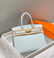 Hermes 2026 Birkin Bag 30cm Blue Togo Calfskin With Gold Hardware