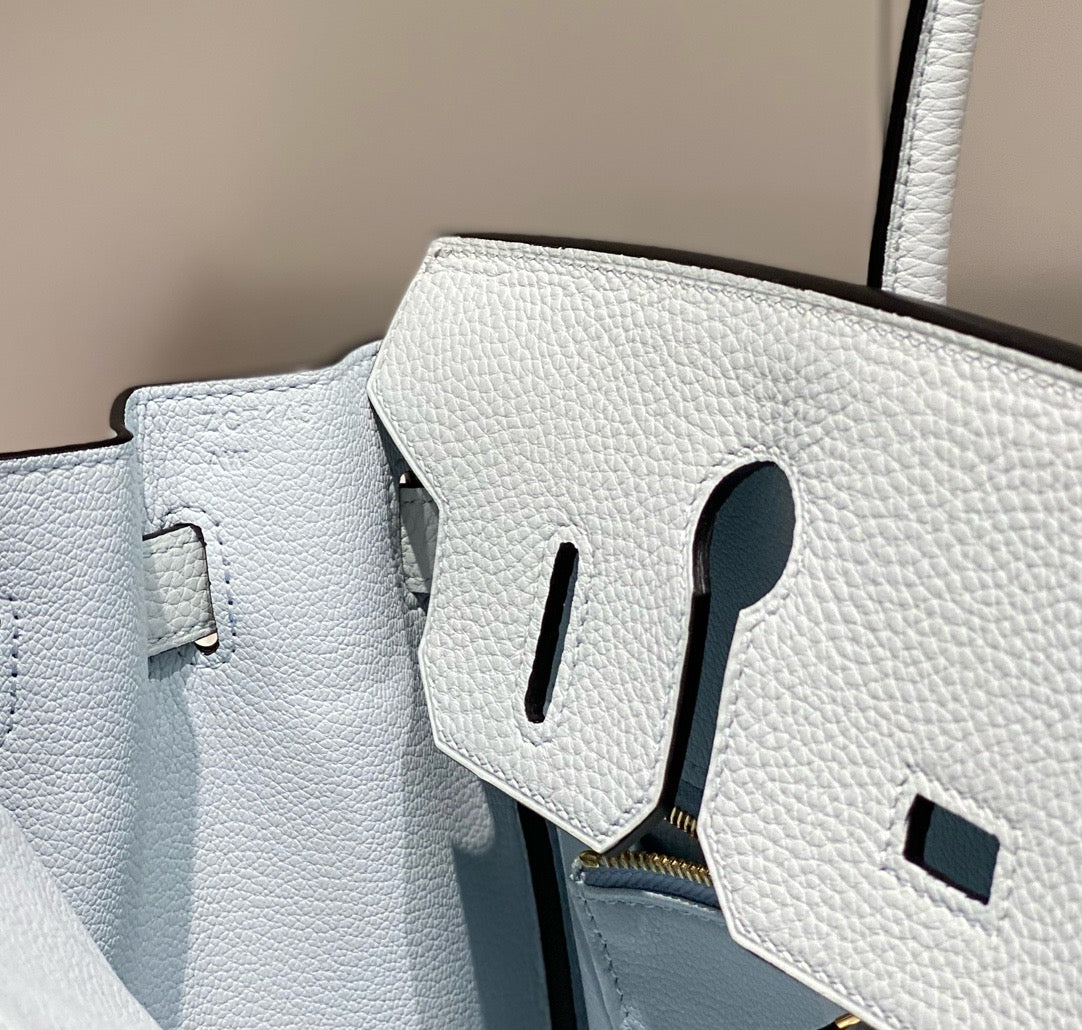 Hermes 2026 Birkin Bag 30cm Blue Togo Calfskin With Gold Hardware