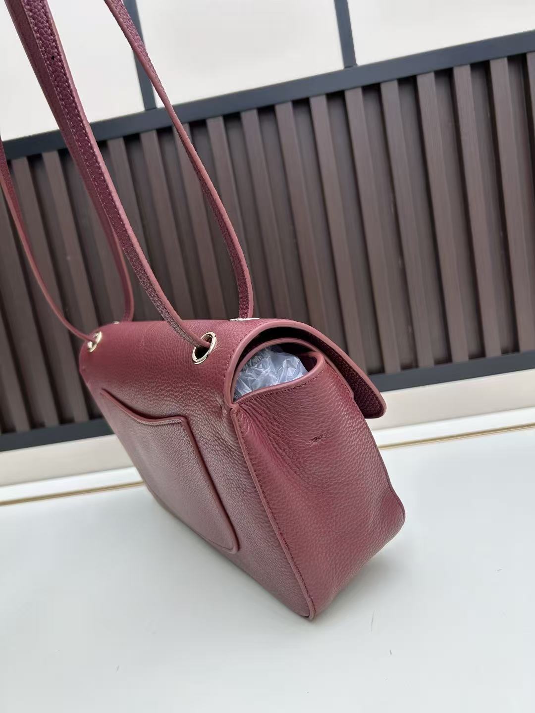 Chanel 2026 Maxi Flap Bag 29cm Burgundy Grained Calfskin