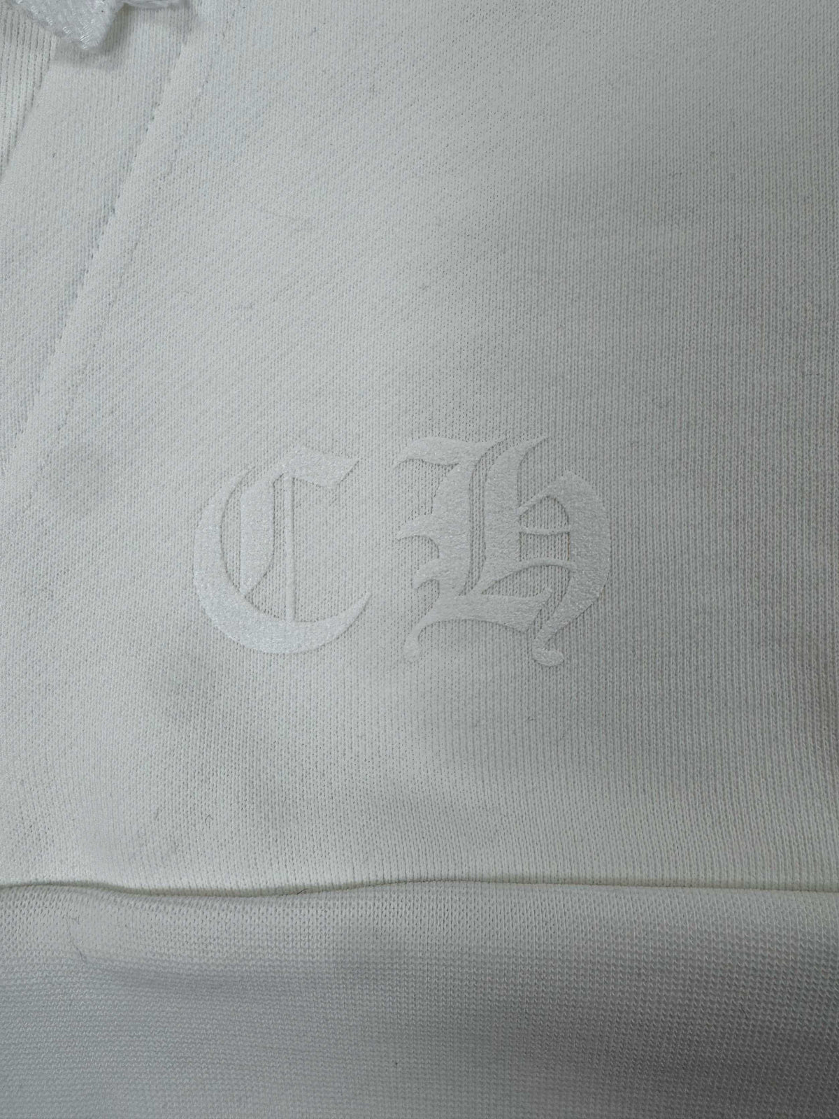 Chrome Hearts 2026 Horseshoe-Logo Graphic Hoodie White Pink Fabric