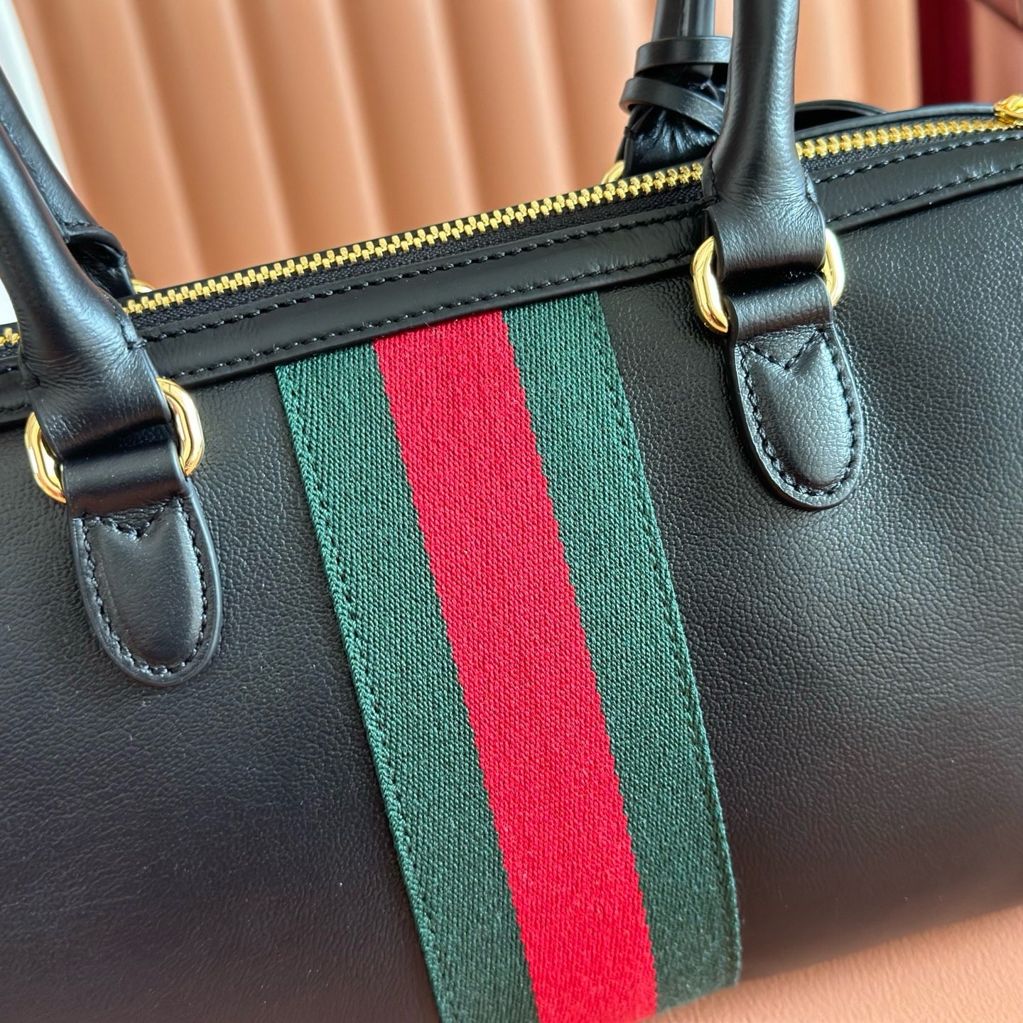Gucci 2026 Borsetto Boston Bag 28cm Black Leather