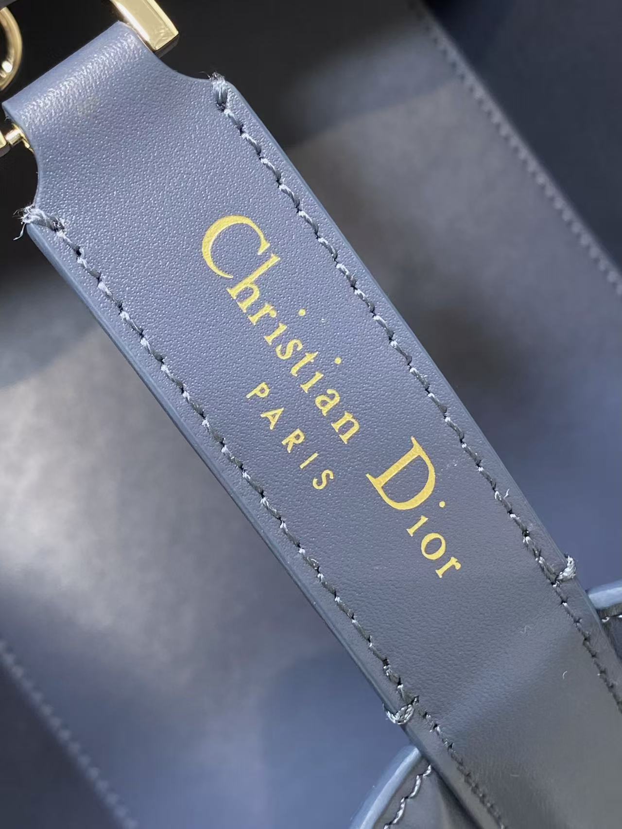 Dior 2026 Toujours Bag 28.5cm Macrocannage Blue Calfskin