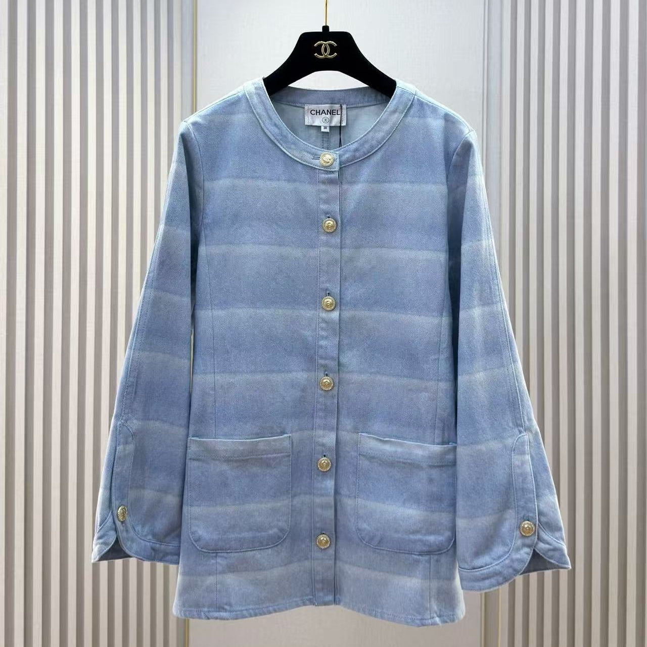 Chanel 2026 Jacket Light Blue Cotton