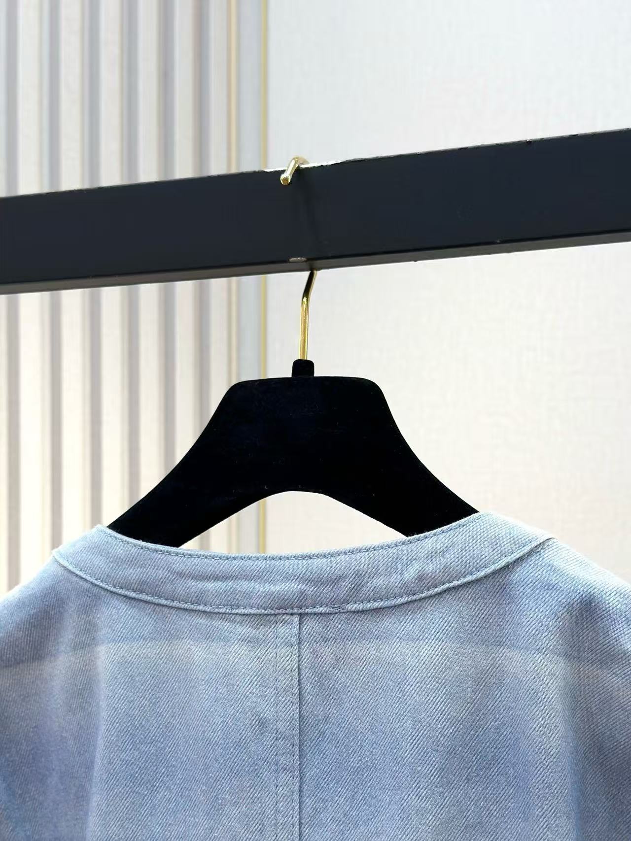 Chanel 2026 Jacket Light Blue Cotton