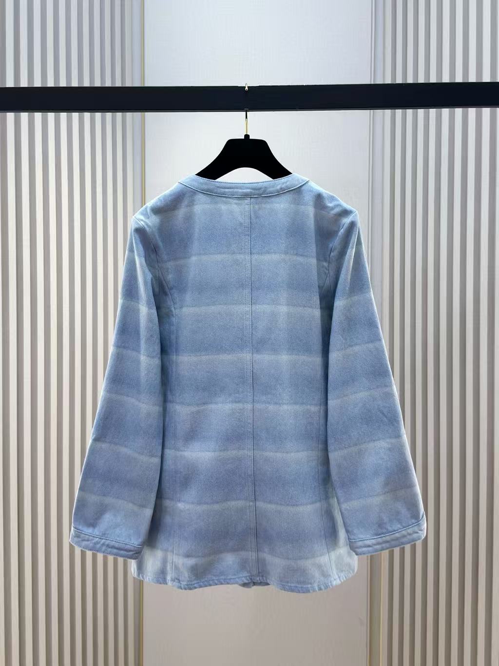 Chanel 2026 Jacket Light Blue Cotton