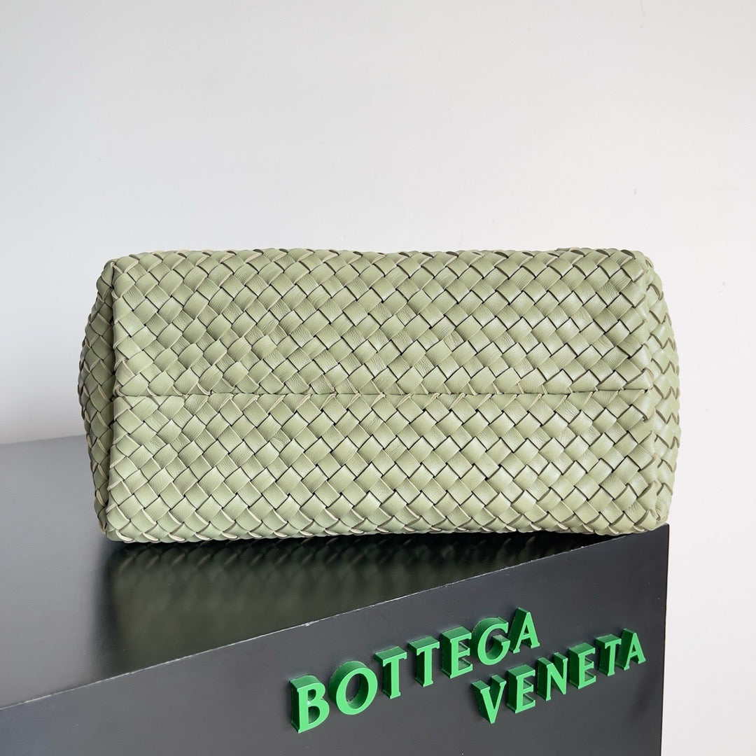 Bottega Veneta 2026 Cabat Tote Bag 48cm Stone Green Lambskin
