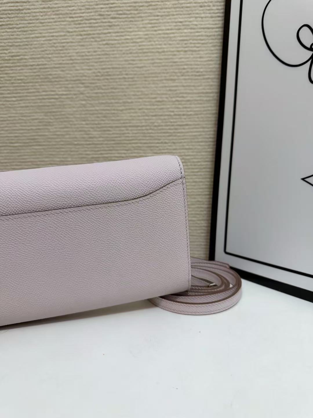 Hermes 2026 Constance Bag 20.5 Pink Epsom Leather With Silver Hardware