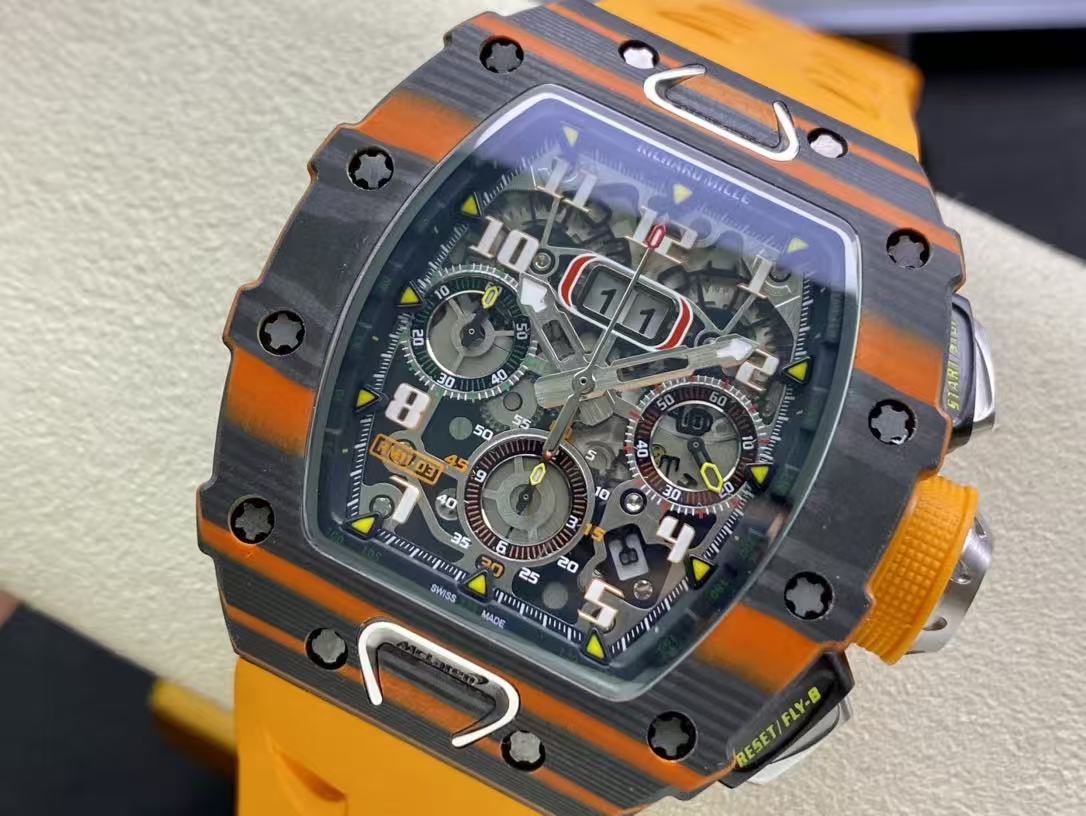 Richard Mille RM11-03 McLaren Automatic Flyback Chronograph NTPT Orange Quartz