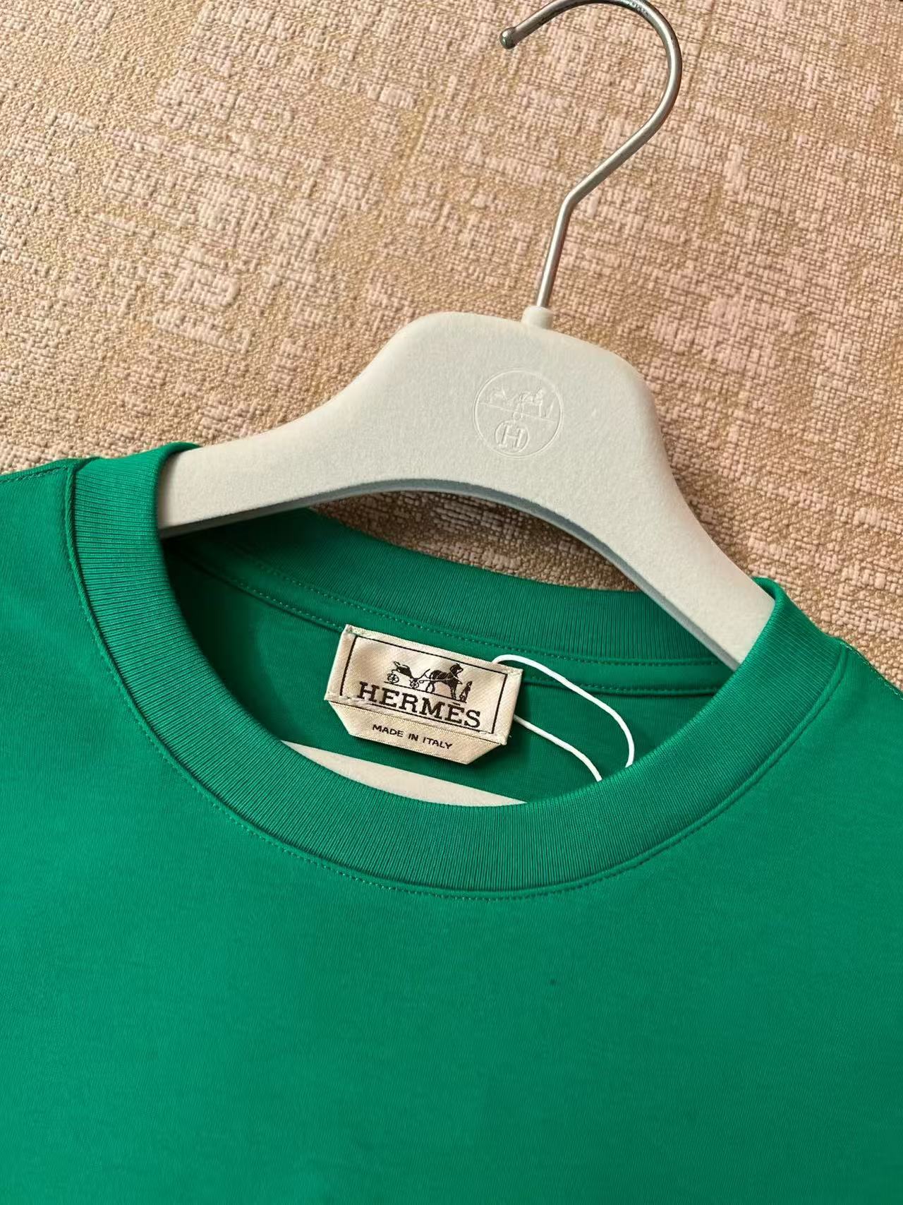 Hermes 2026 "H Cheval" T-shirt Cotton