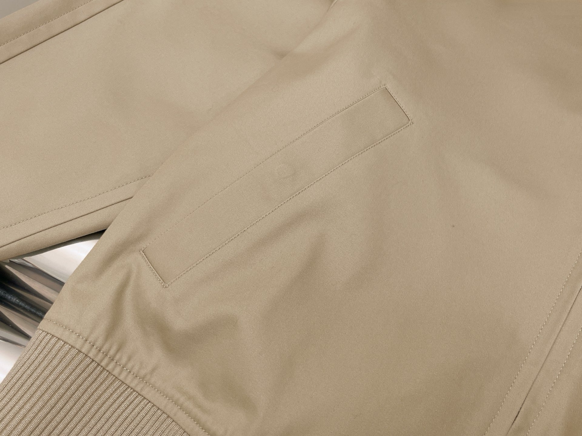 Bottega Veneta 2026 Blouson Jacket Beige Cotton