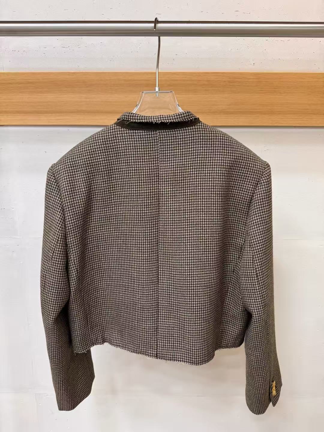 Chanel 2026 Jacket Taupe mix Black Wool