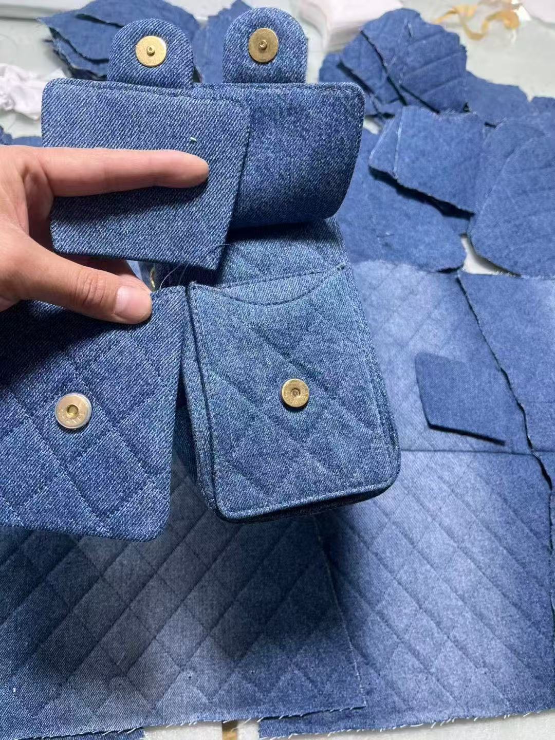 Chanel 2026 Hobo Bag 30cm Blue Denim