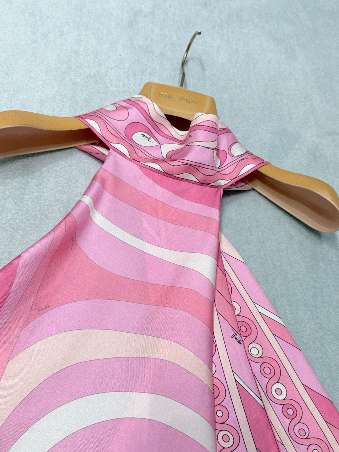 Pucci 2026 Top Pink Mix Colors Silk
