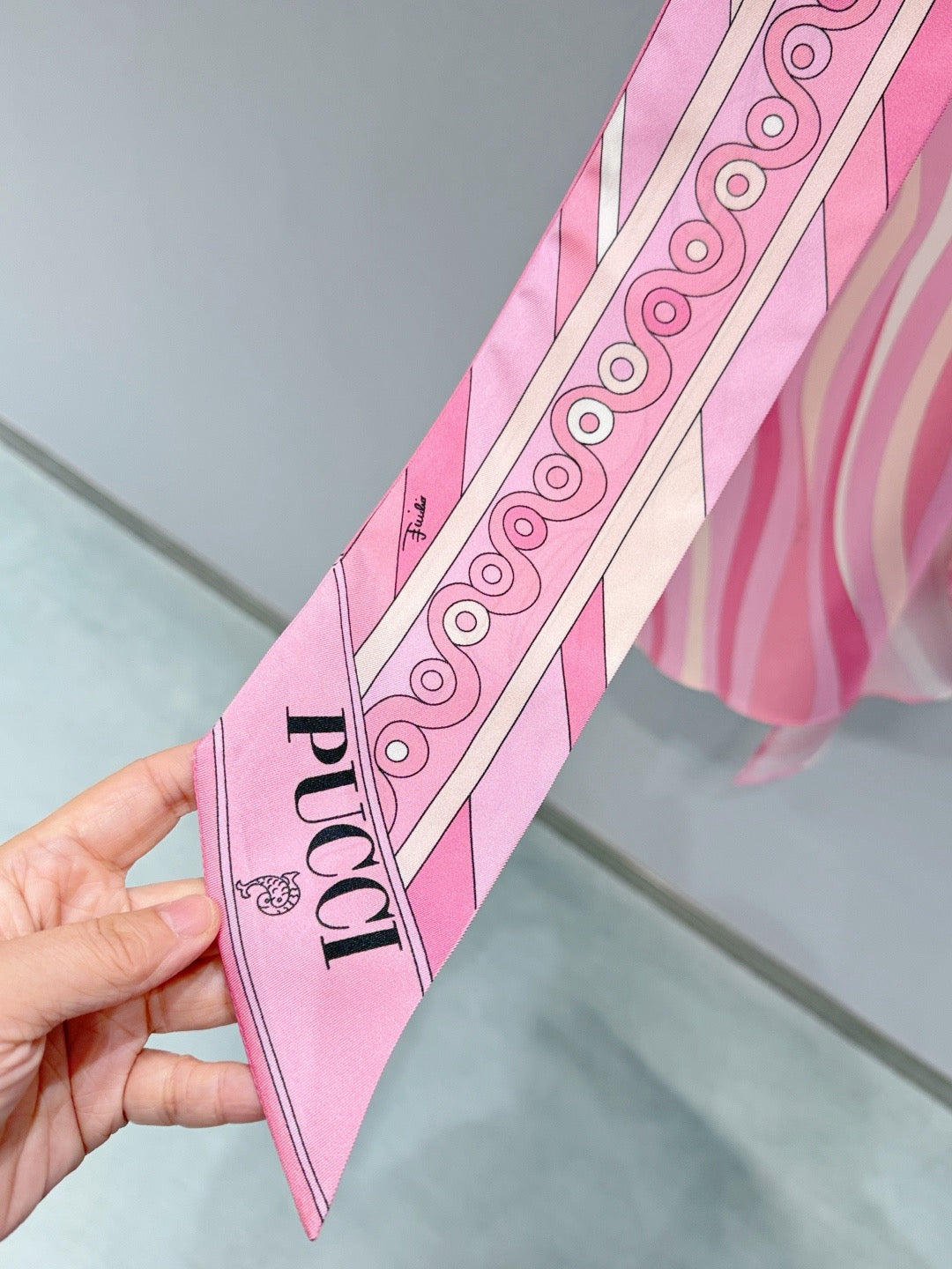 Pucci 2026 Top Pink Mix Colors Silk
