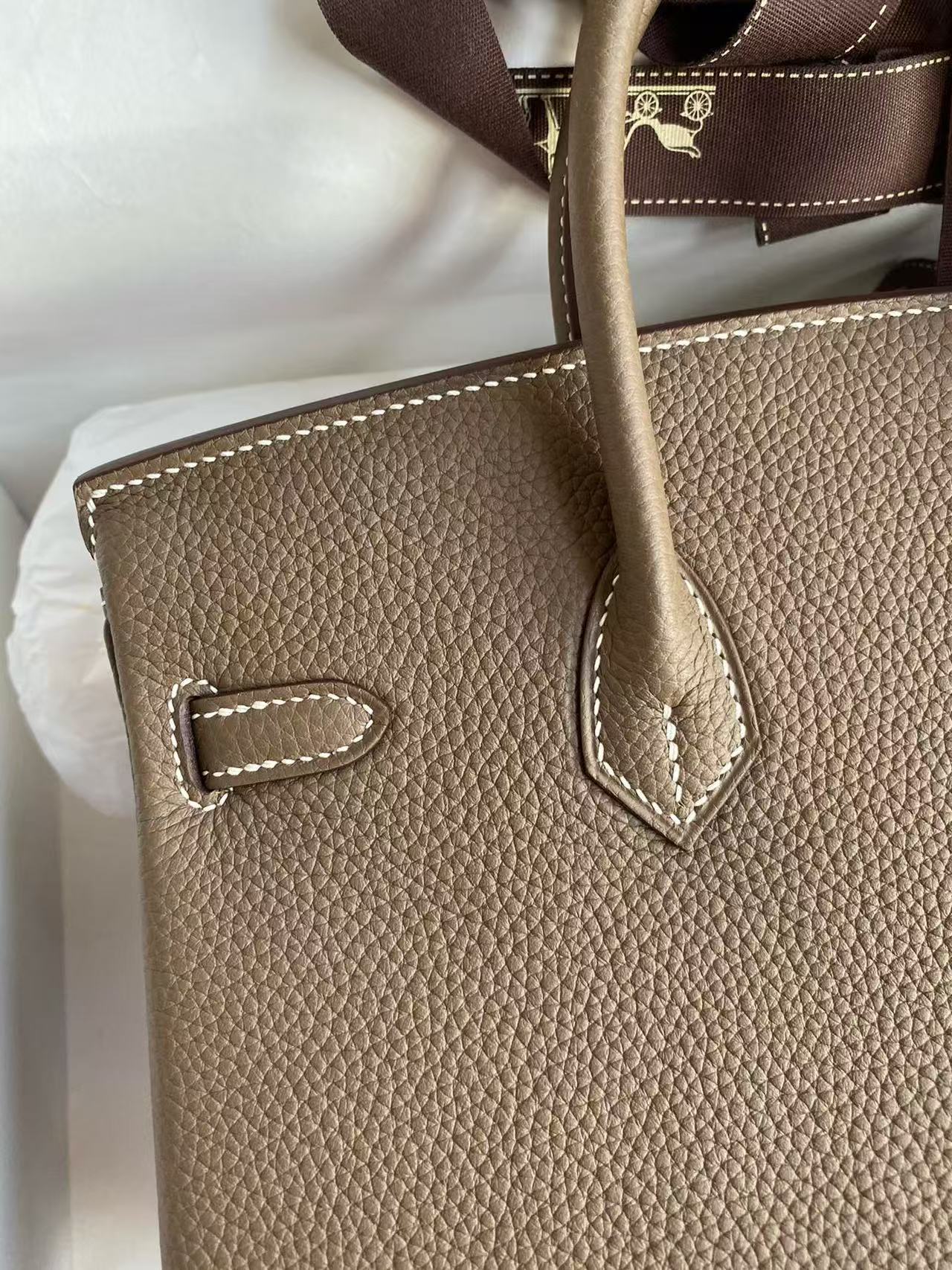 Hermes 2026 Birkin 25cm Etoupe Togo Leather Best Version