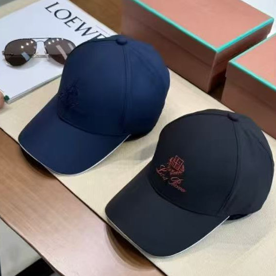Loro Piana Logo Baseball Cap Cotton