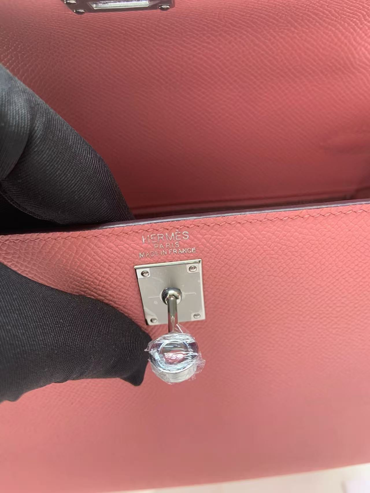 Hermes 2026 Kelly Bag 28cm Rose Confetti Epsom Leather