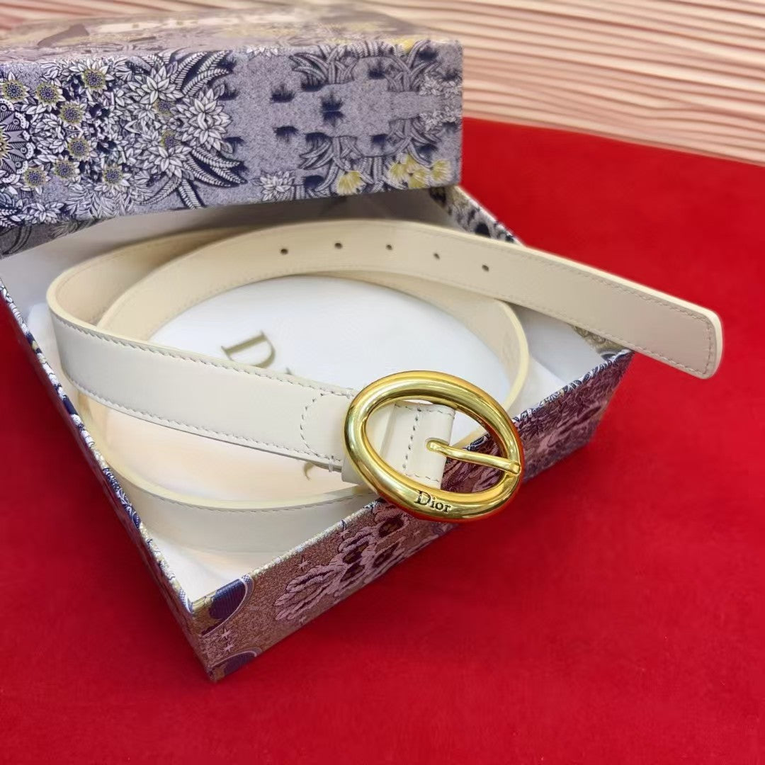 Dior Légende Oval Belt 25mm Smooth Calfskin