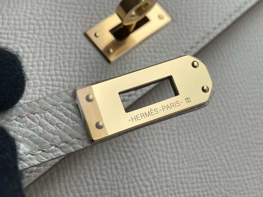 Hermes 2026 Kelly 20 En Desordre Sellier Bga Craise White Epsom Leather