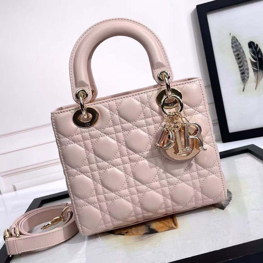 Dior 2026 Lady Dior 20cm Pink Lambskin