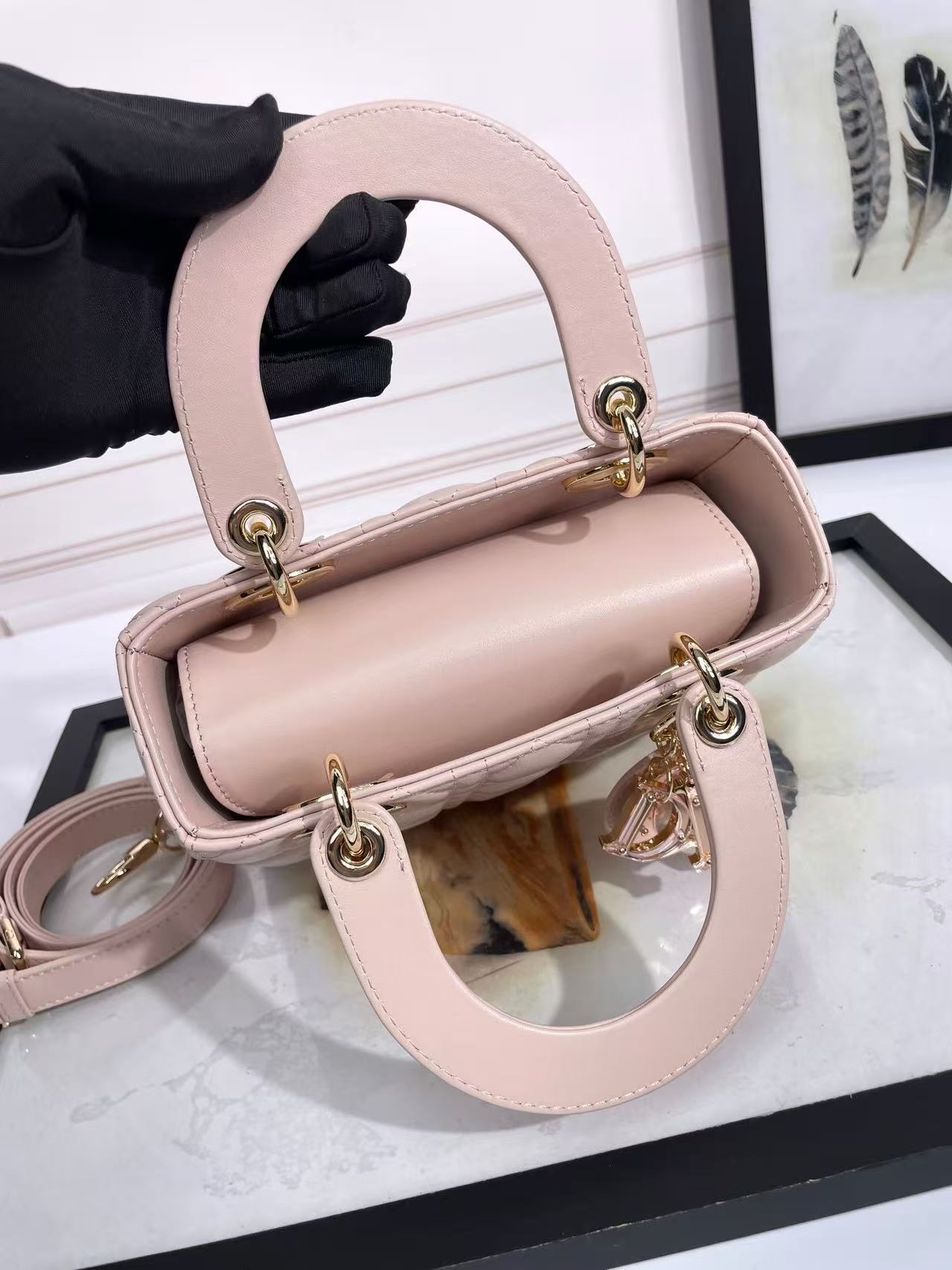 Dior 2026 Lady Dior 20cm Pink Lambskin