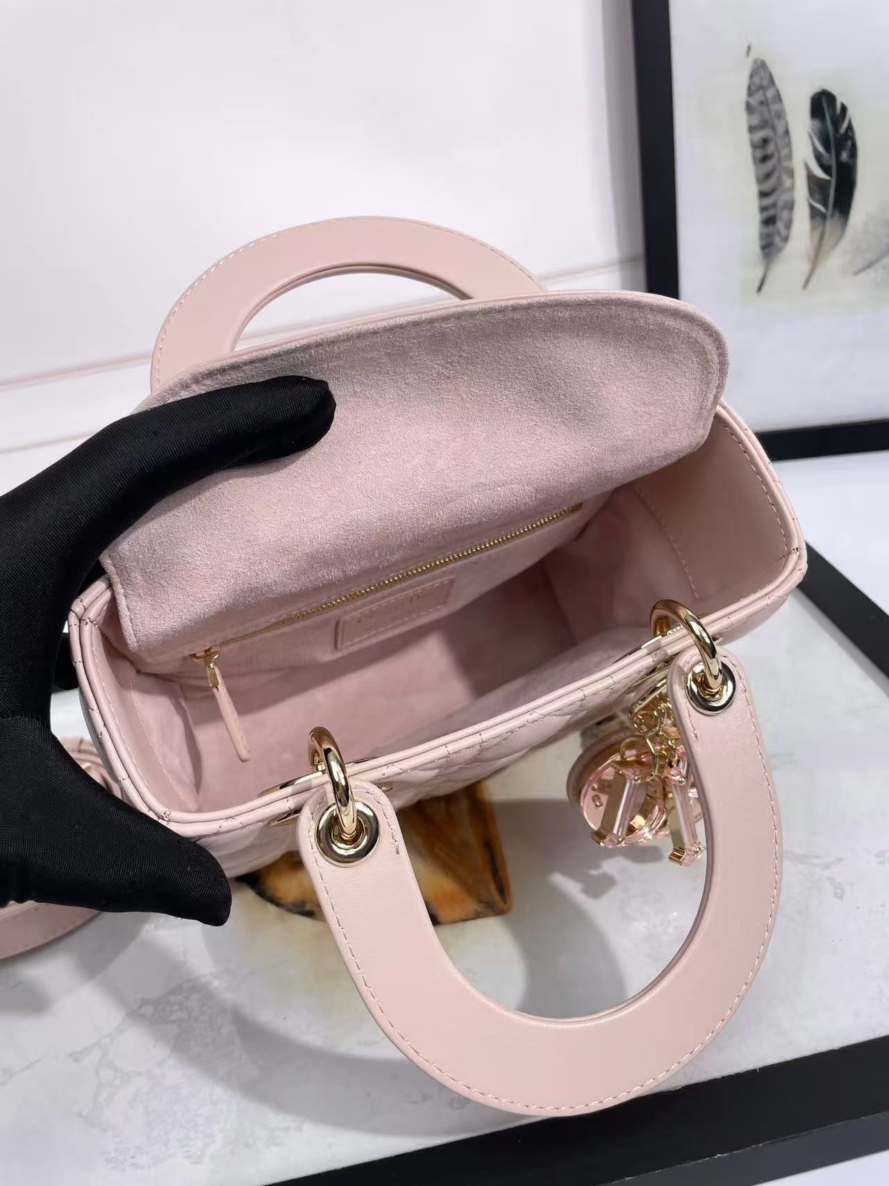 Dior 2026 Lady Dior 20cm Pink Lambskin