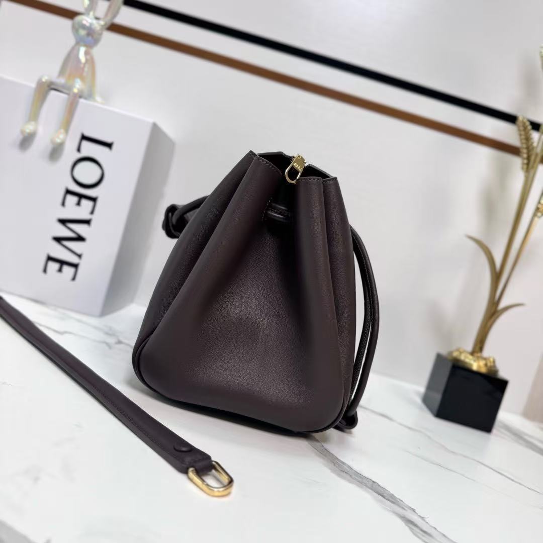Loewe 2026 Madrid Bag 28.5cm Dark Brown Calfskin