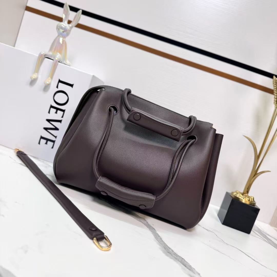 Loewe 2026 Madrid Bag 28.5cm Dark Brown Calfskin