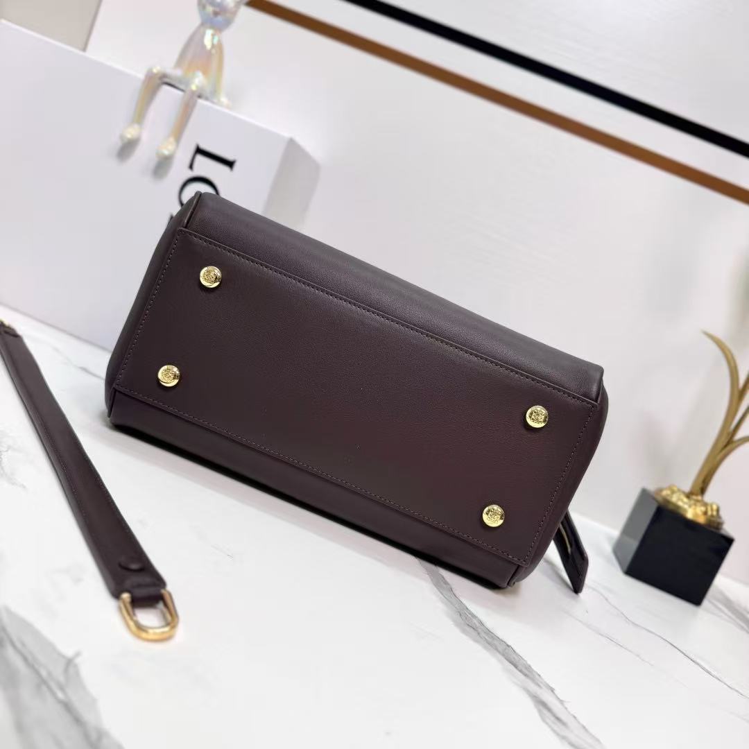 Loewe 2026 Madrid Bag 28.5cm Dark Brown Calfskin