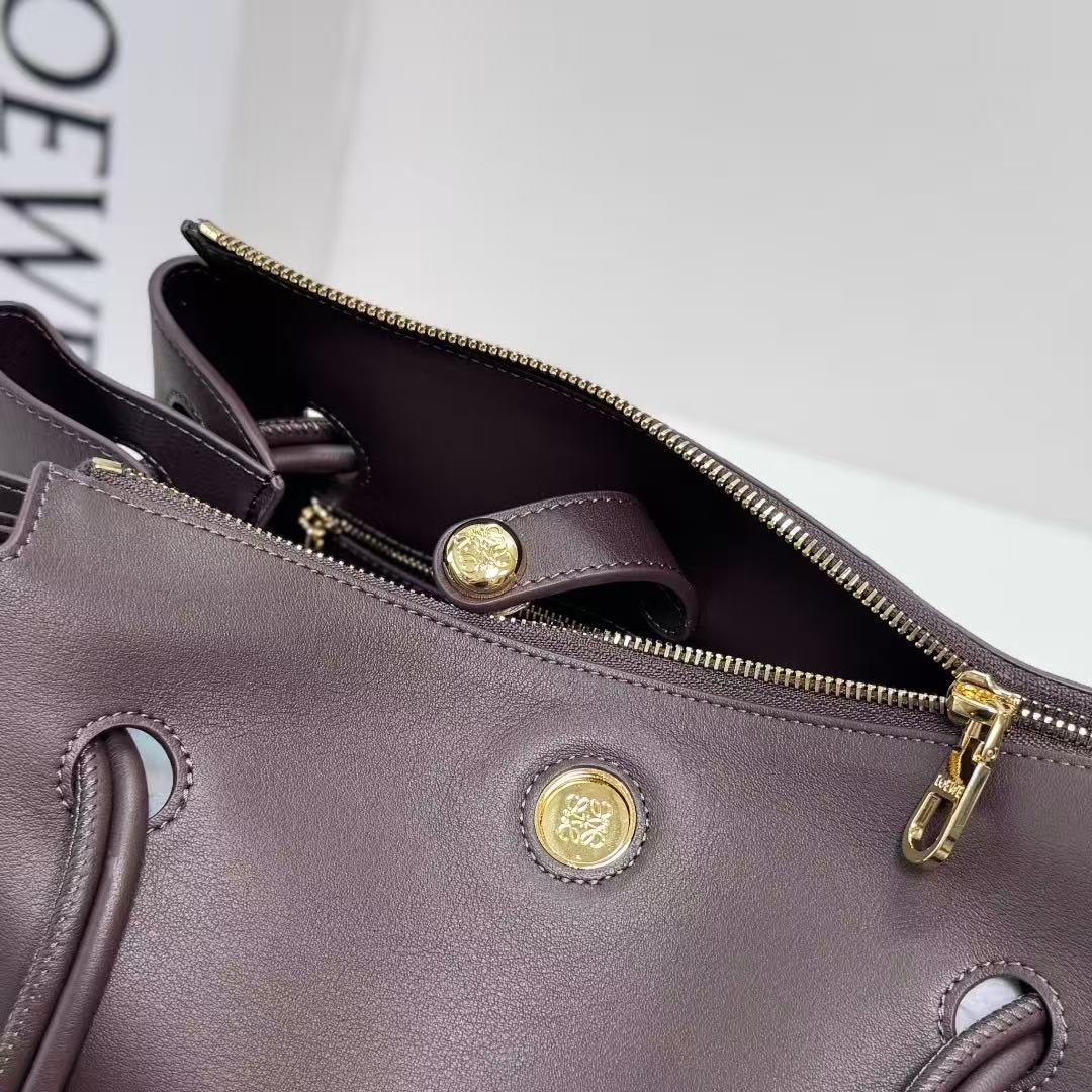 Loewe 2026 Madrid Bag 28.5cm Dark Brown Calfskin