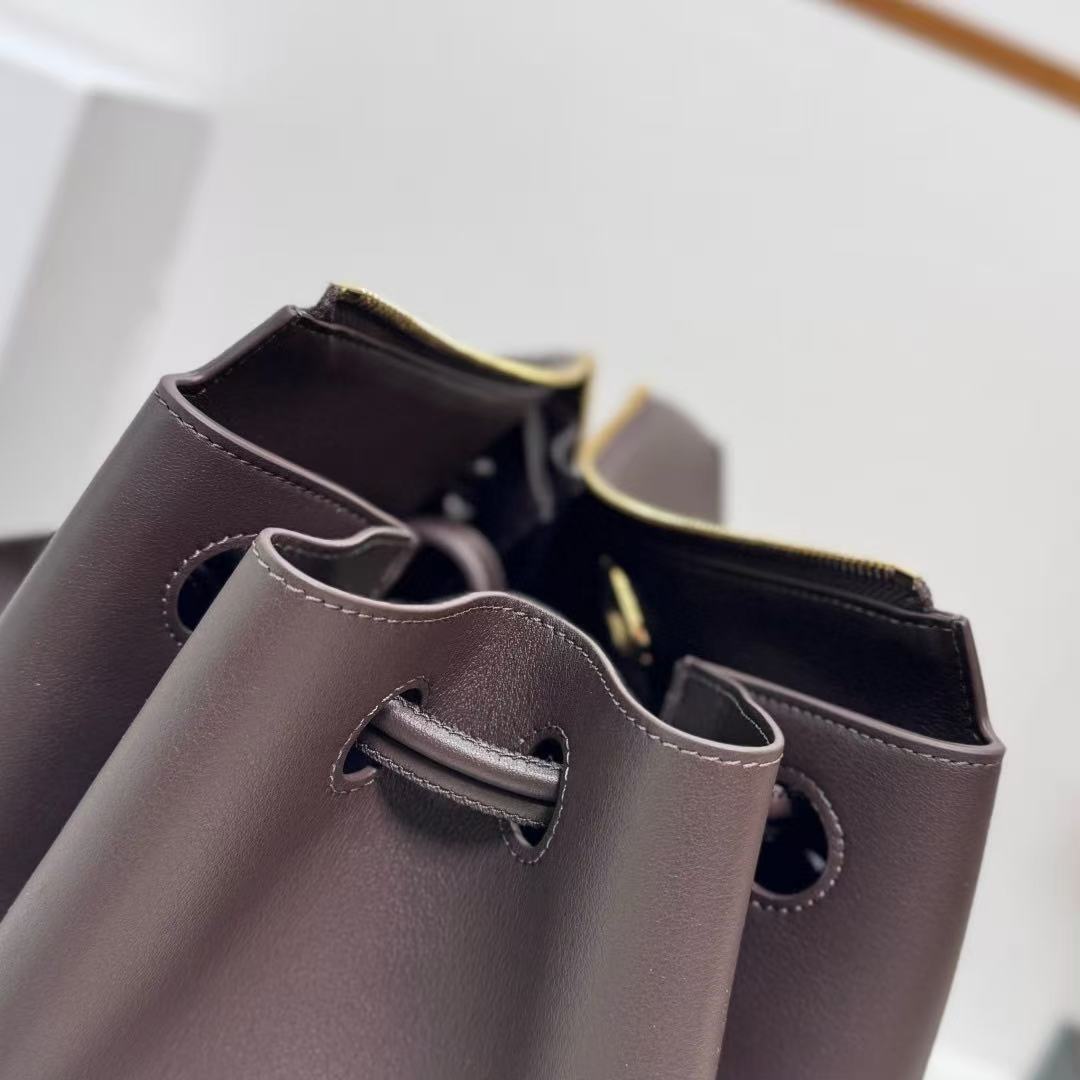 Loewe 2026 Madrid Bag 28.5cm Dark Brown Calfskin