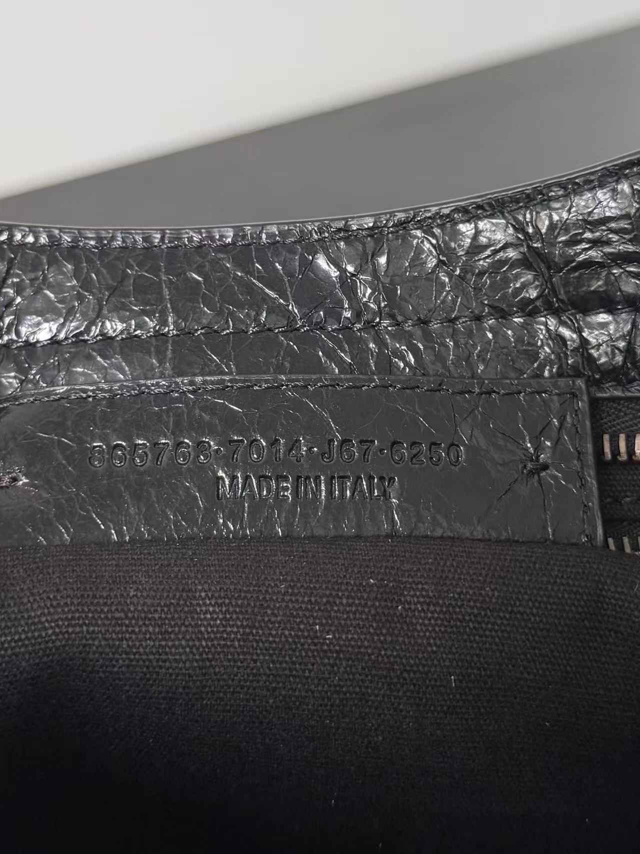 Balenciaga 2026 Le City Bag 23.8cm Black Lambskin