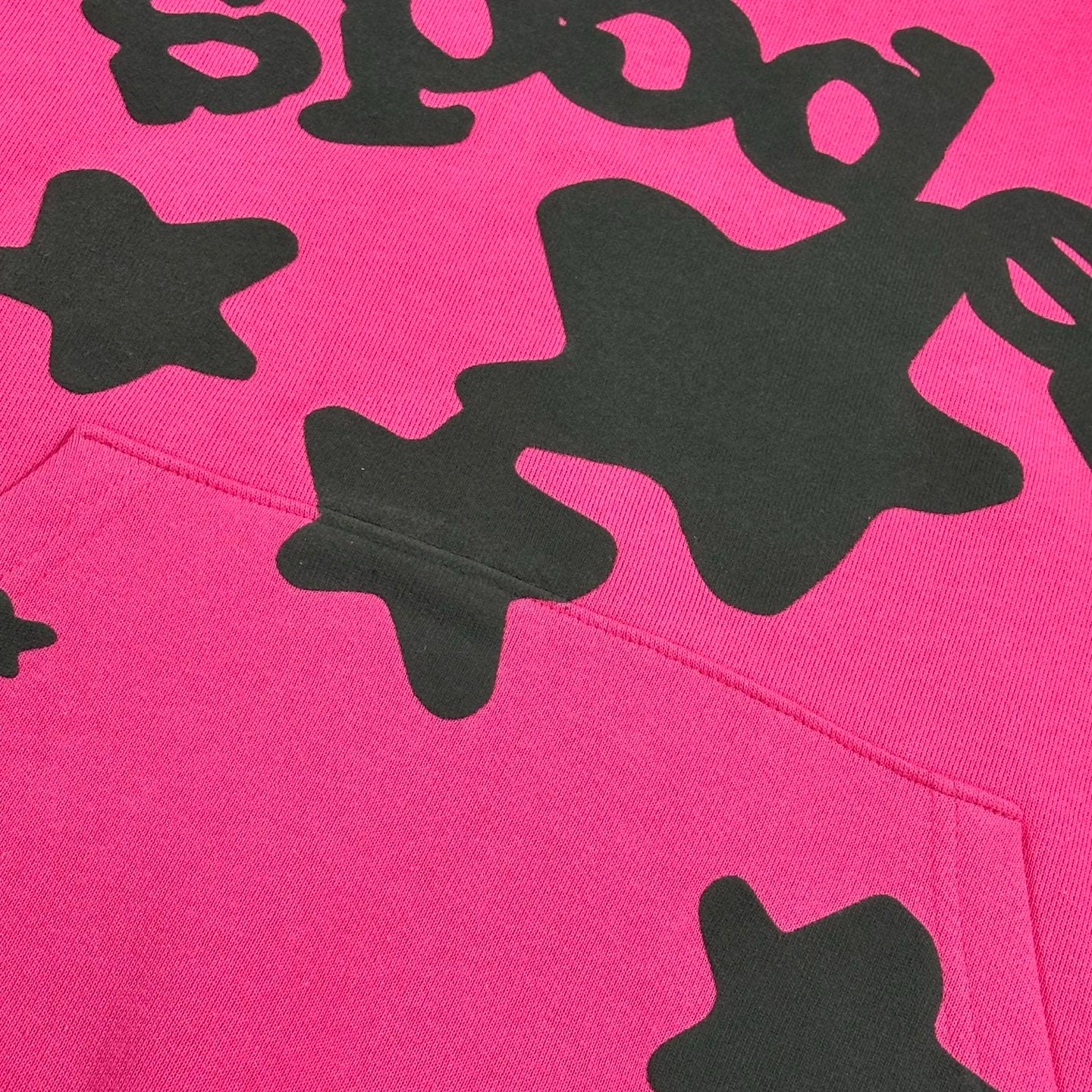 Sp5der 2026 Beluga Hoodie Pink Black Cotton