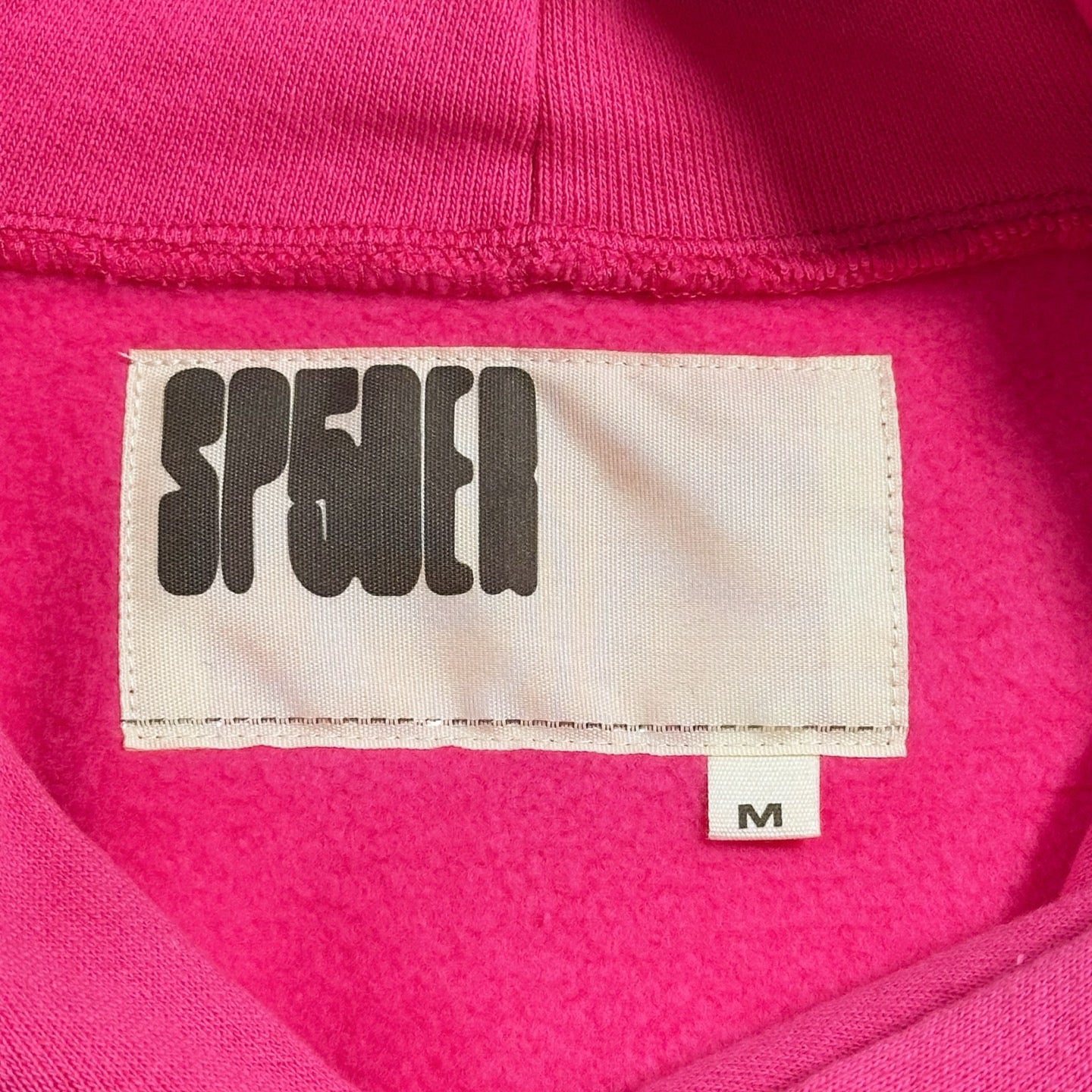 Sp5der 2026 Beluga Hoodie Pink Black Cotton
