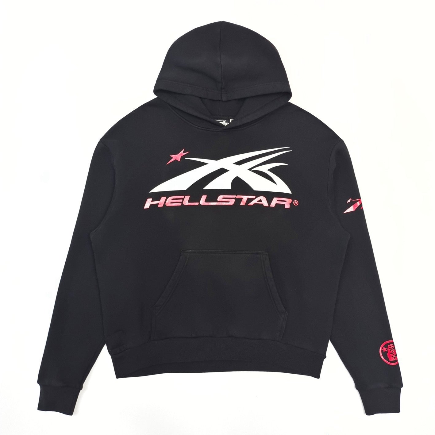 Hellstar 2026 Sport Logo Hoodie Black Cotton