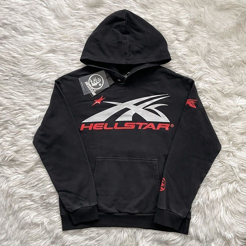 Hellstar 2026 Sport Logo Hoodie Black Cotton